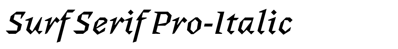 Surf Serif Pro-Italic